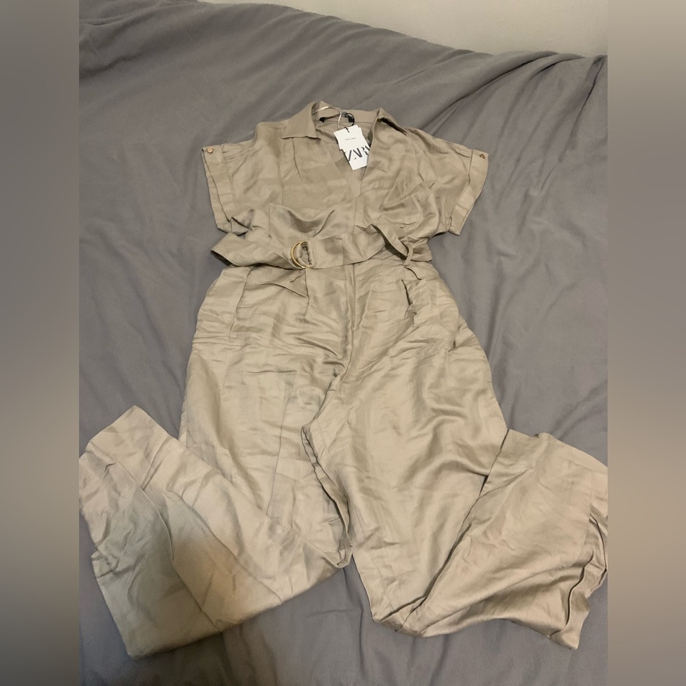 ZARA LINEN JUMPSUIT